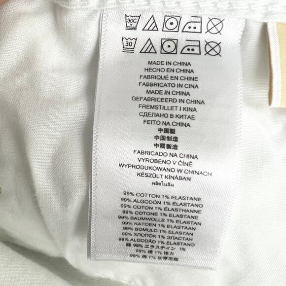 Michael Kors US 4 Womens White Distressed Low Rise Izzy Cropped Skinny Jeans - Picture 13 of 14